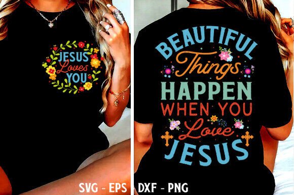 Beautiful Things Happen PNG, Jesus SVG