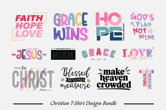 Christian Typography T-shirt Designs