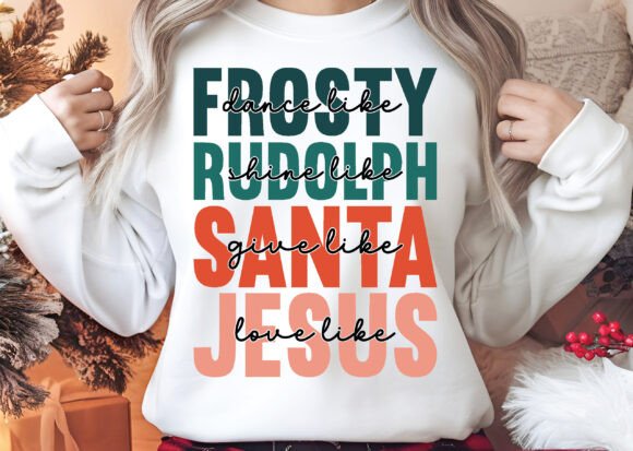 Christmas PNG, Santa Love Like Jesus SVG