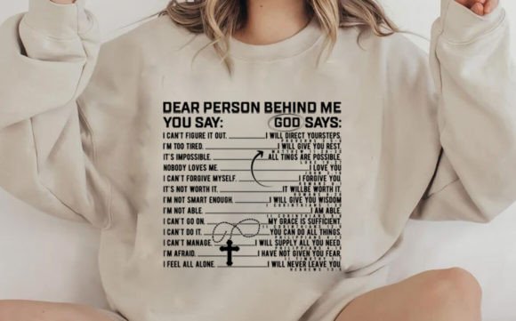 God Says Hoodie Design Svg, Christian T-Shirt Designs