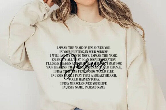 I Speak the Name of Jesus SVG T-Shirt Designs