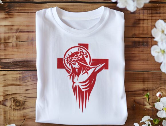 Jesus Cross SVG, Christian Cross PNG for T-Shirt Designs