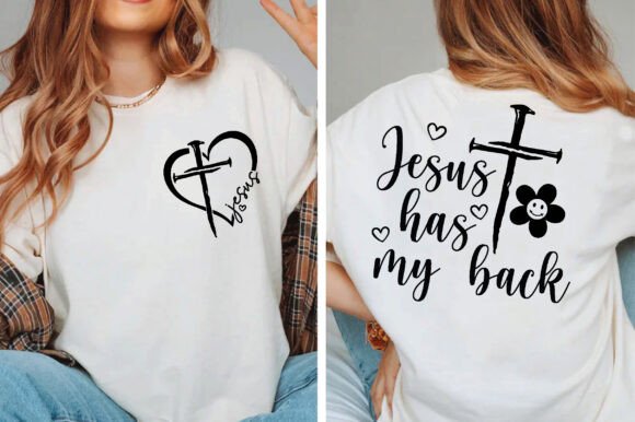 Jesus Has My Back Svg, Christian SVG for T-Shirt Designs