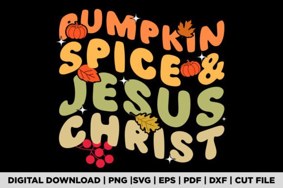 Retro Groovy Pumpkin Spice and Jesus